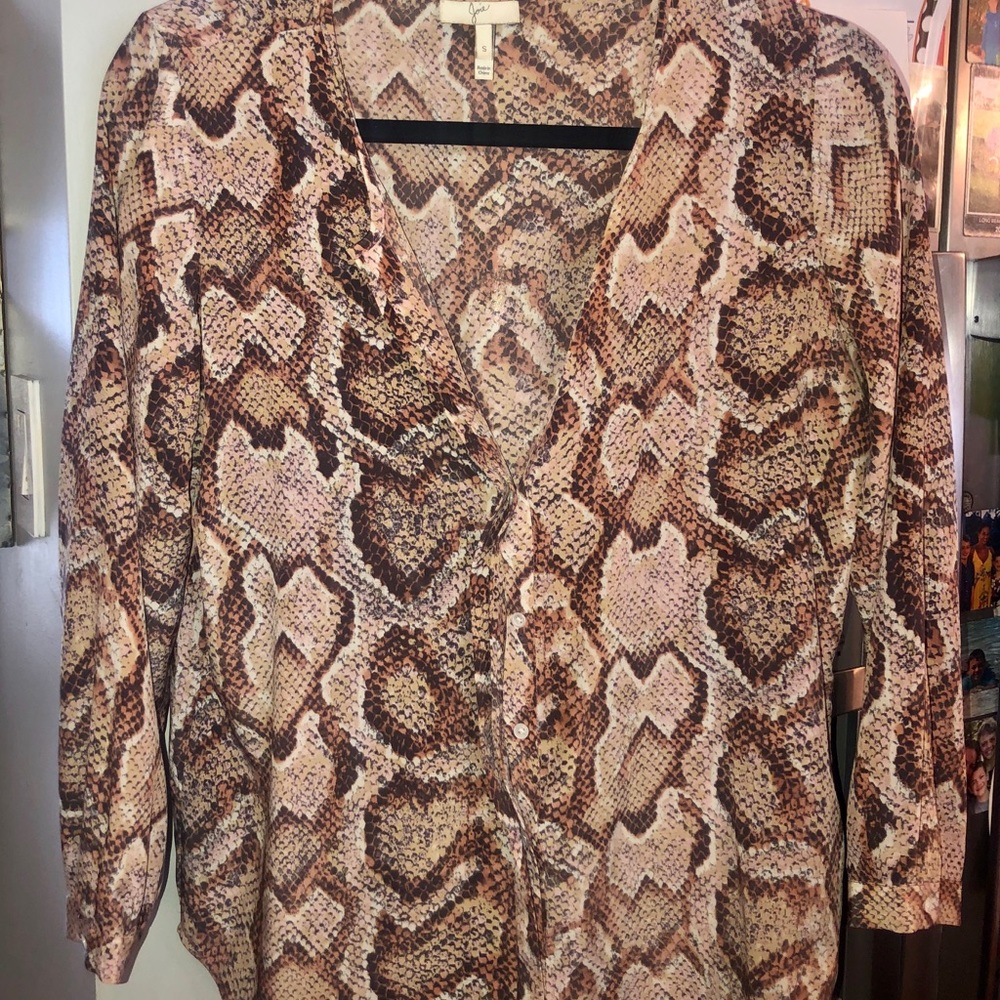 2 100% silk Joie blouses size small